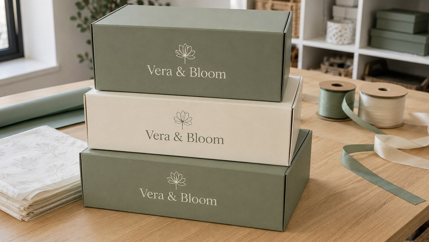 Custom printed gift boxes with logo