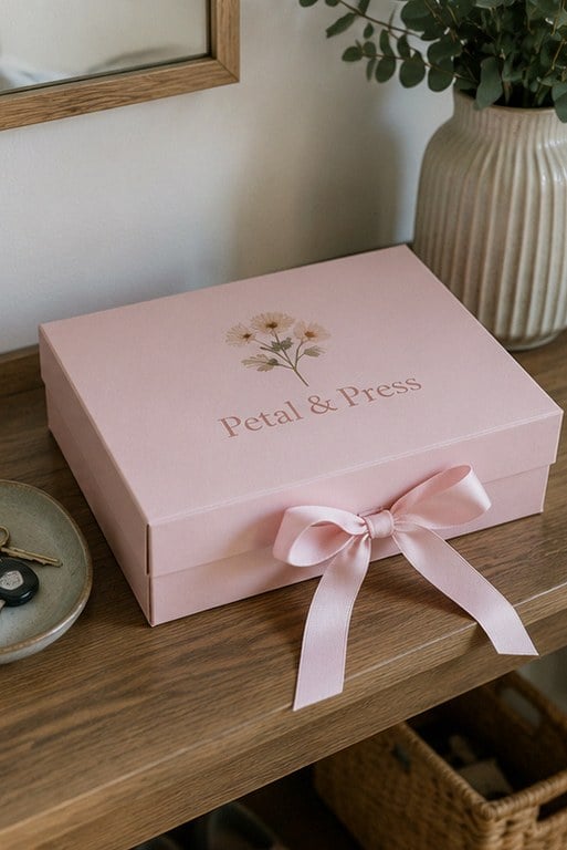 Gift boxes with logo — customer photo